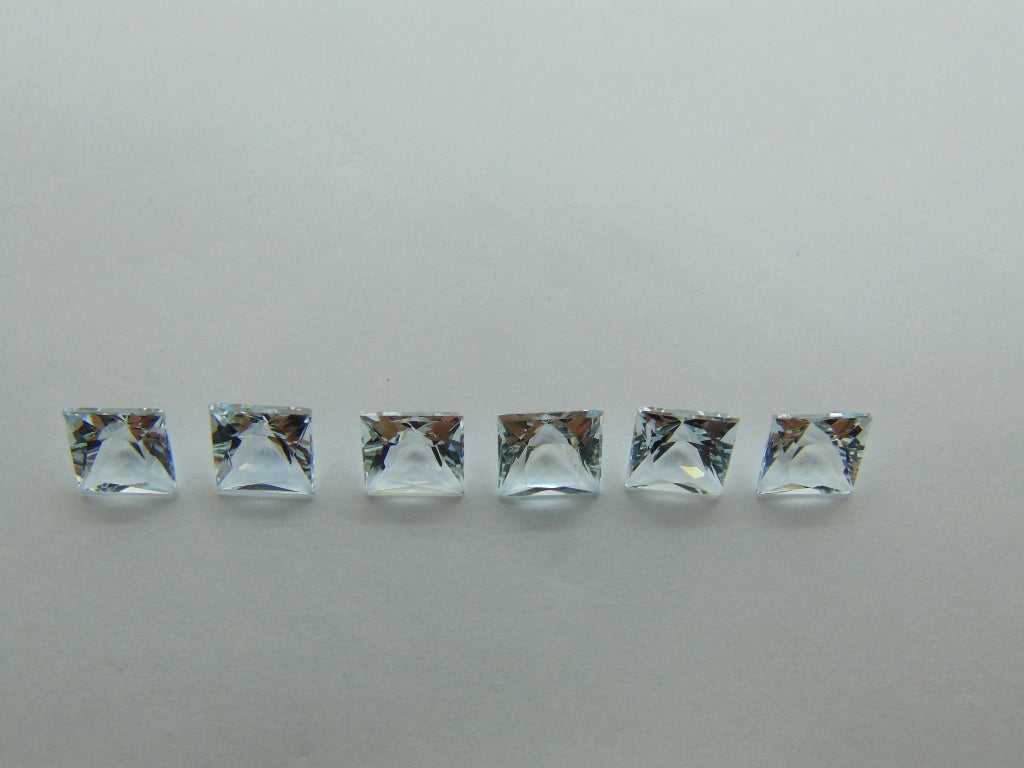 6.05ct Aquamarines Calibrated 6mm