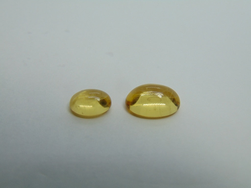 6.85ct Beryl Cabochon 12x9mm 9x7mm