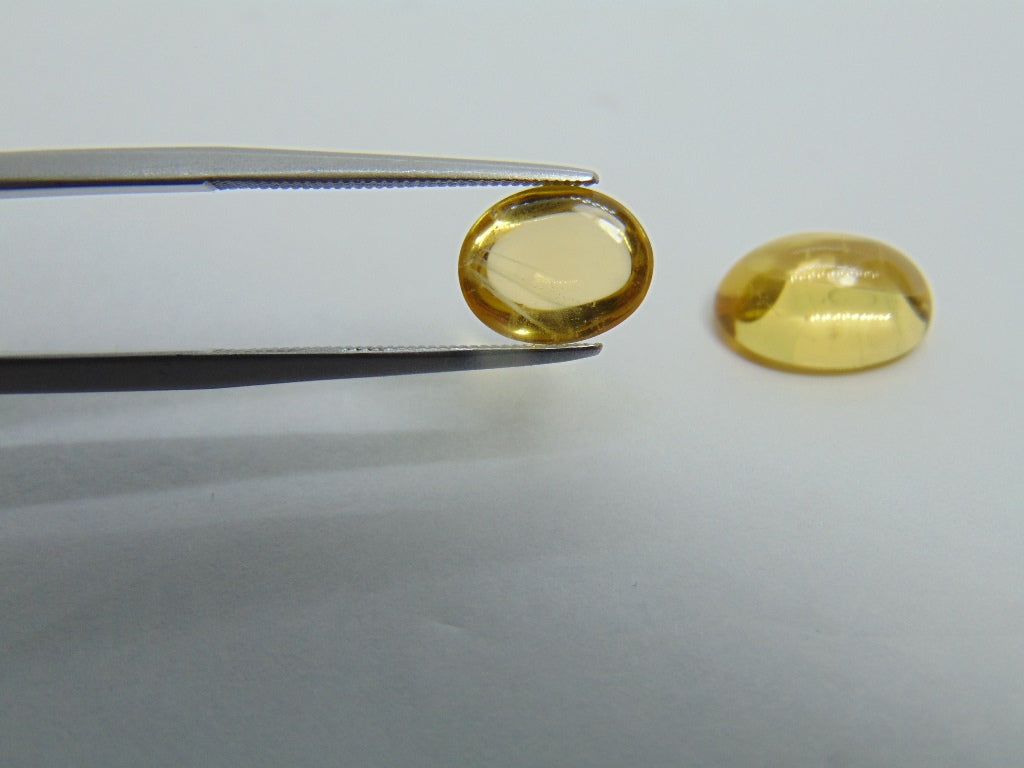 6.85ct Beryl Cabochon 12x9mm 9x7mm