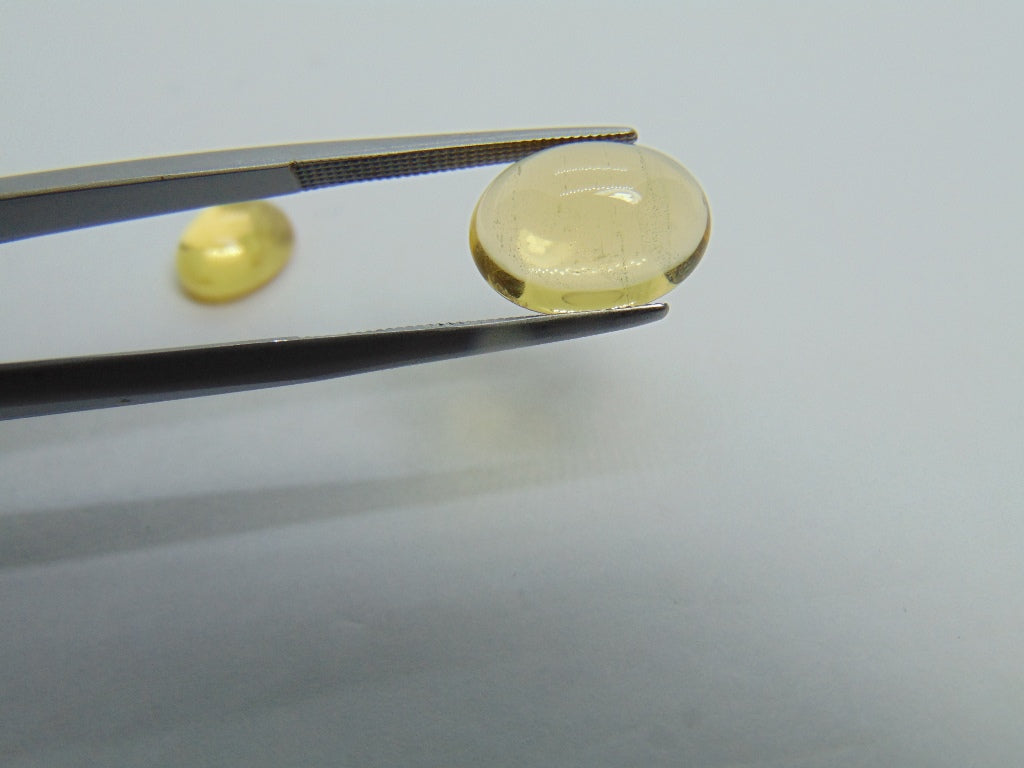 6.85ct Beryl Cabochon 12x9mm 9x7mm