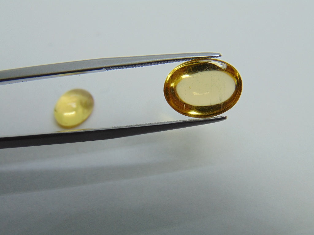 6.85ct Beryl Cabochon 12x9mm 9x7mm