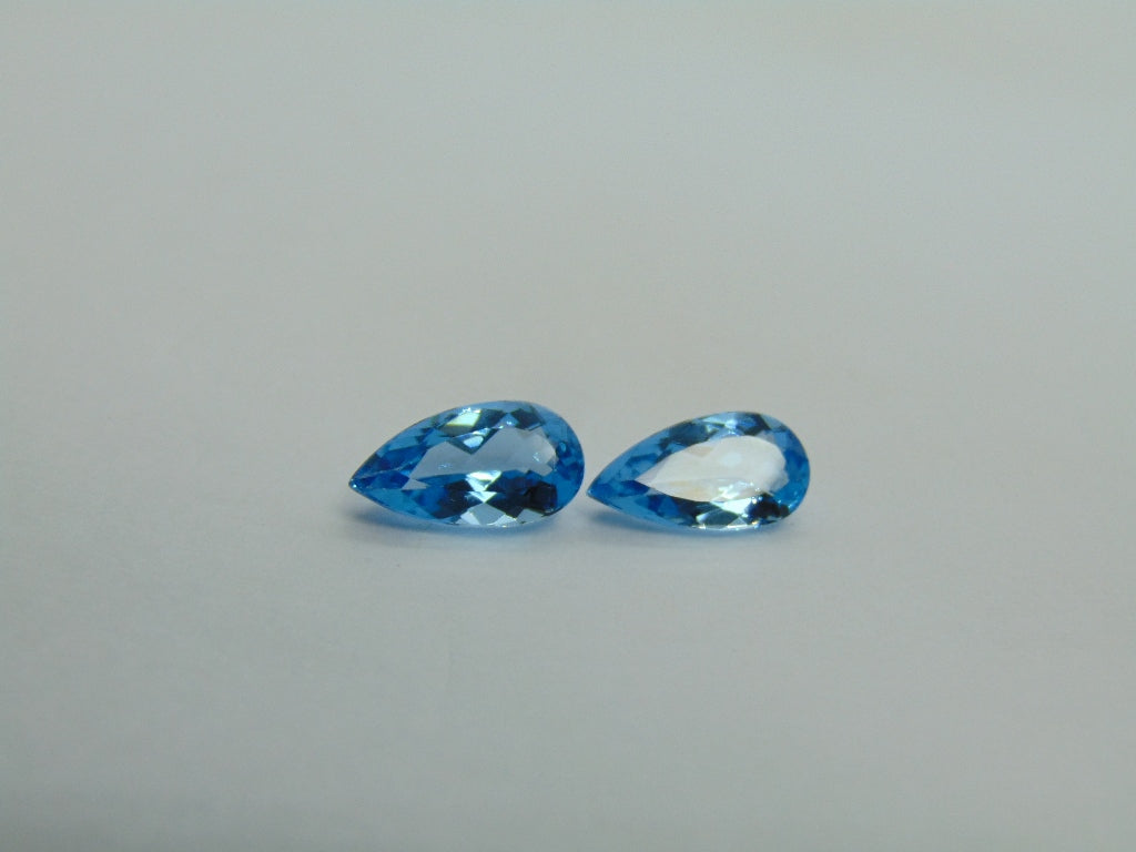 5.70cts Topaz (Blue Swiss) Pair