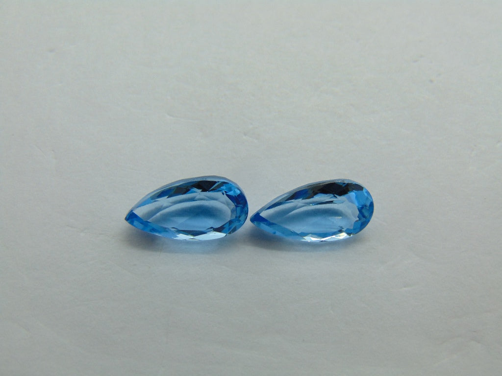 5.70cts Topaz (Blue Swiss) Pair