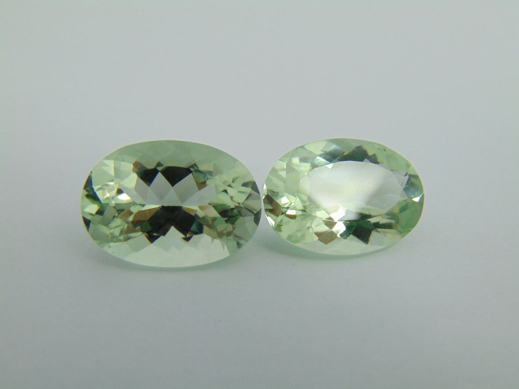 19.60cts Prasiolite (Pair)