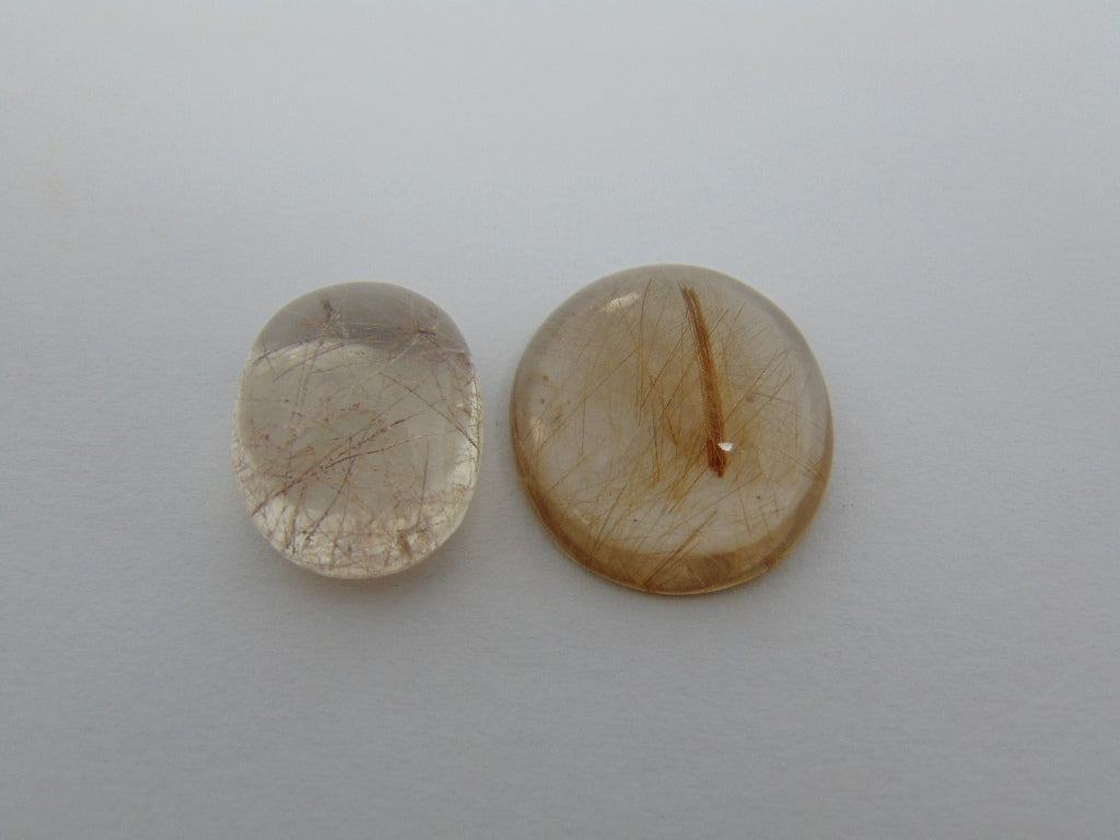 39.80ct Rutile 17.5x14.5mm 21.5x19mm