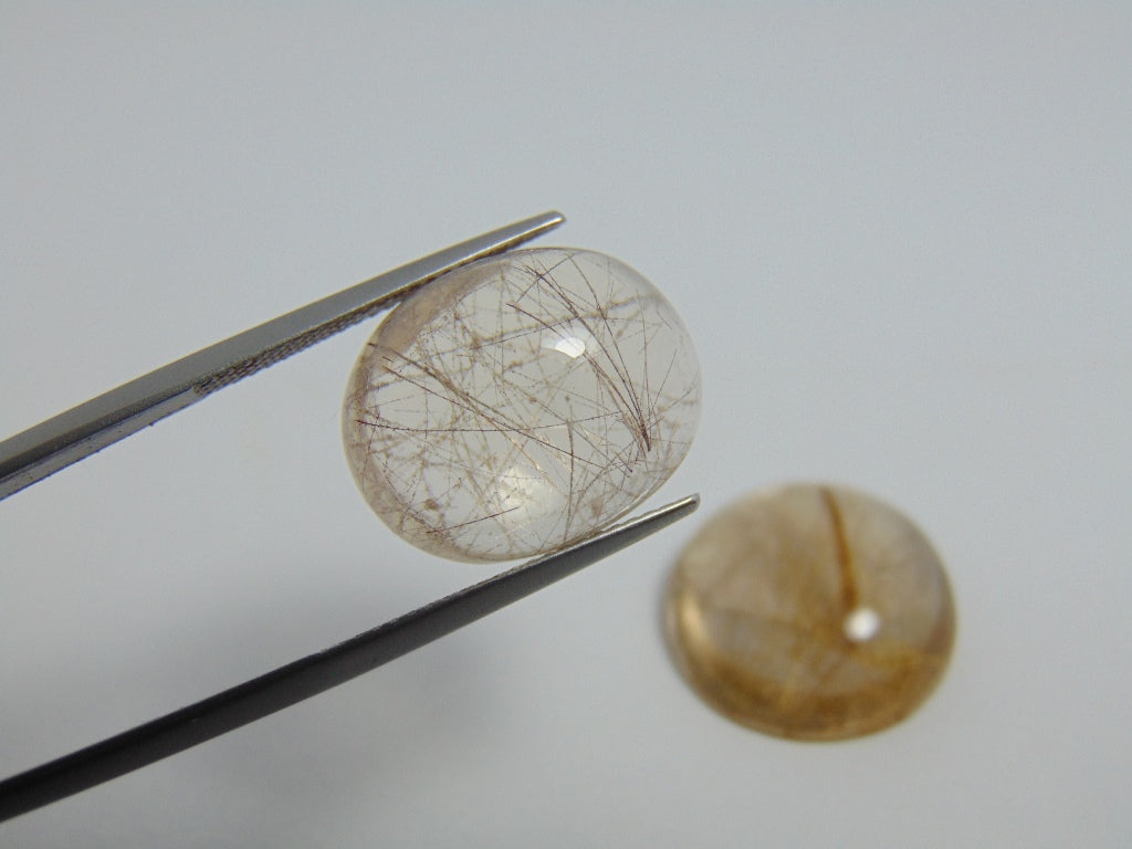 39.80ct Rutile 17.5x14.5mm 21.5x19mm