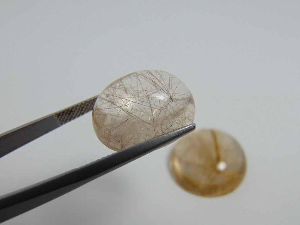 39.80ct Rutile 17.5x14.5mm 21.5x19mm