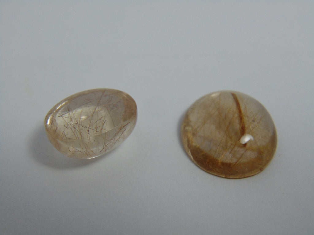 39.80ct Rutile 17.5x14.5mm 21.5x19mm