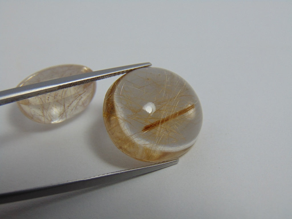 39.80ct Rutile 17.5x14.5mm 21.5x19mm
