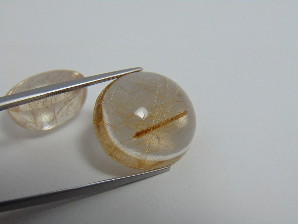 39.80ct Rutile 17.5x14.5mm 21.5x19mm