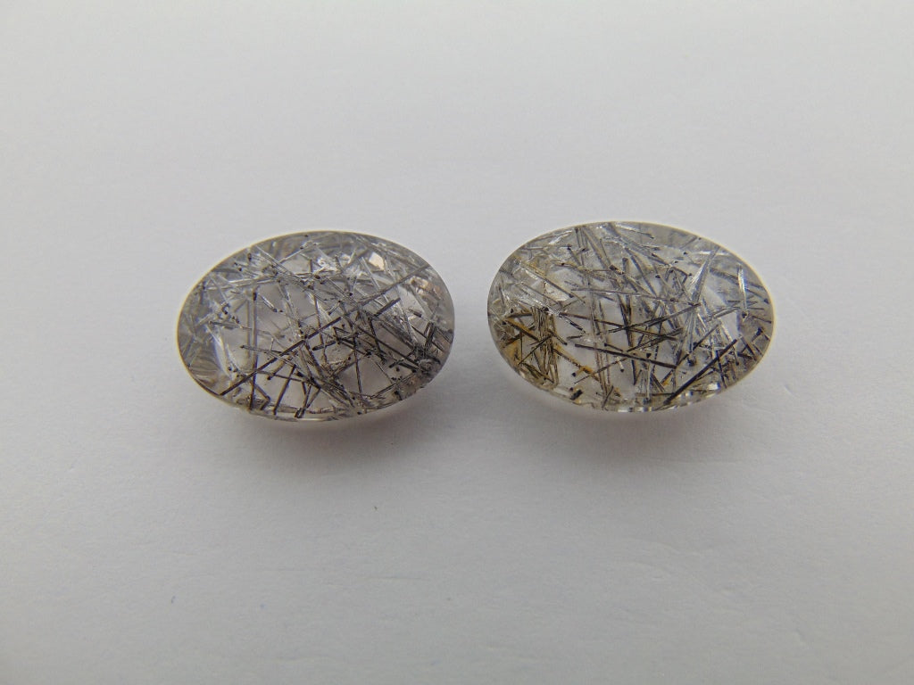 19.60cts Quartz (Inclusion) Pair