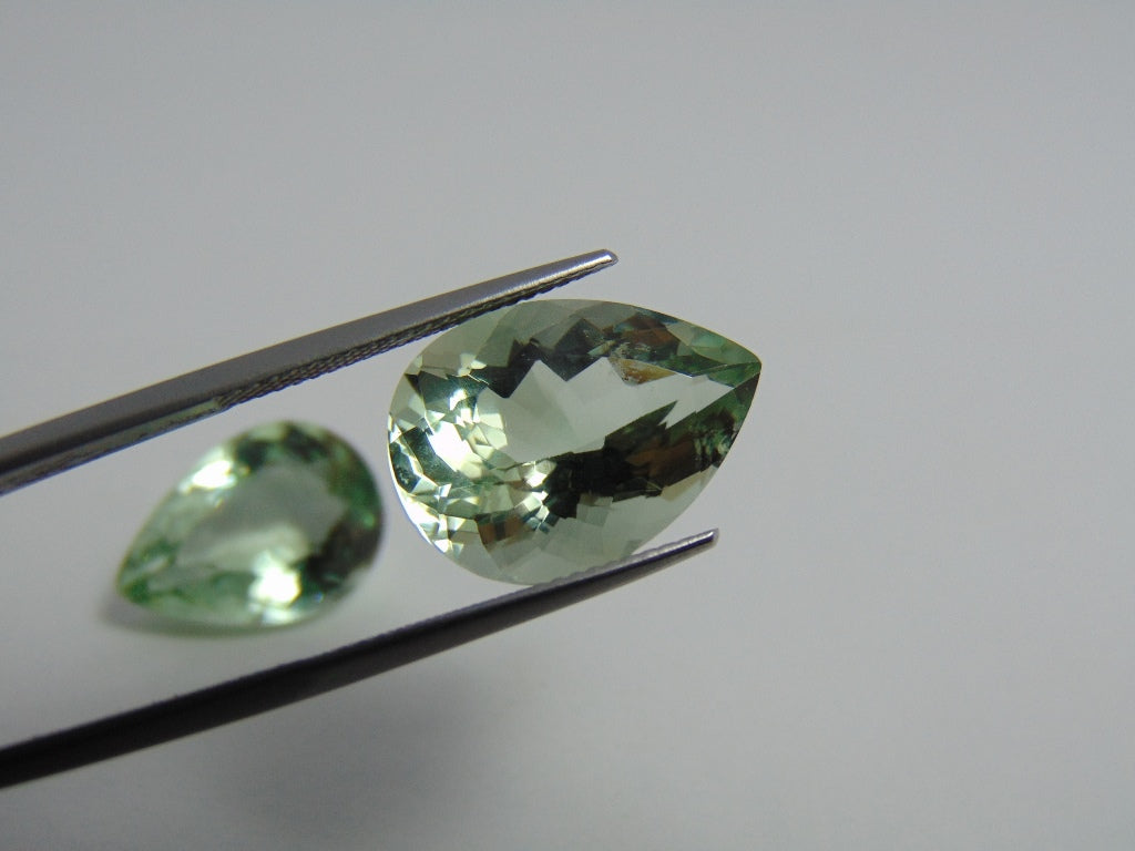 23.40ct Prasiolite Pair 18x13mm