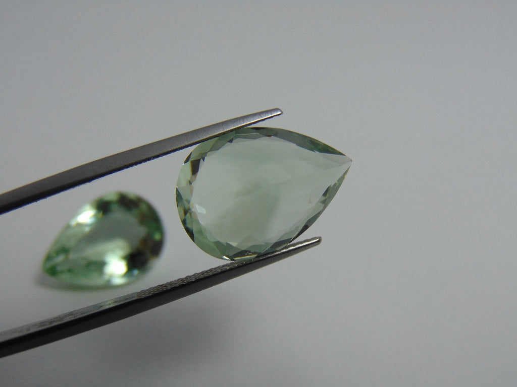 23.40ct Prasiolite Pair 18x13mm