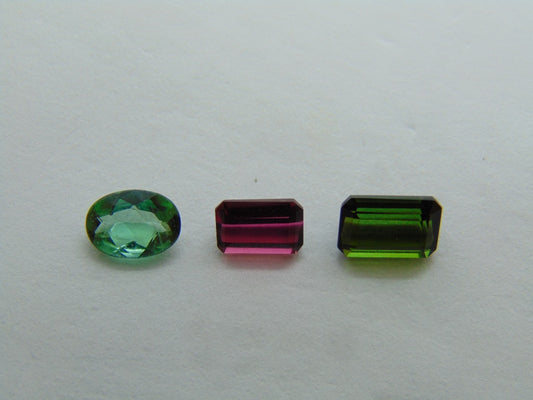 2.40ct Tourmaline Mix 7x5mm 6x4mm 7x5mm