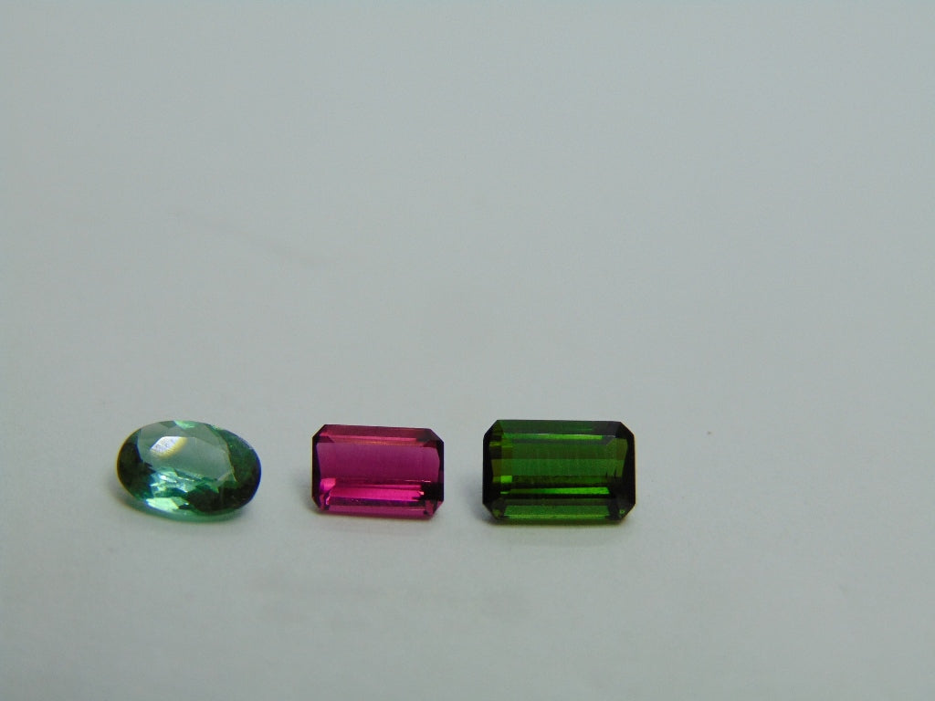 2.40ct Tourmaline Mix 7x5mm 6x4mm 7x5mm