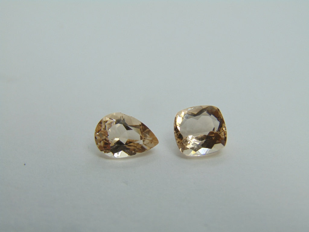 2.35ct Morganite 8x6mm 6.5mm