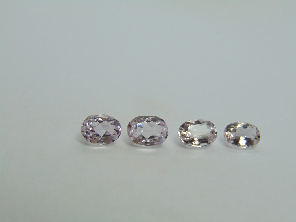 4.09ct Kunzite Pairs 7x5mm