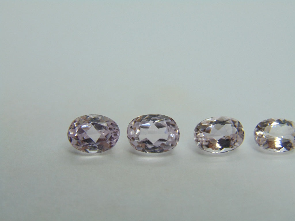 4.09ct Kunzite Pairs 7x5mm
