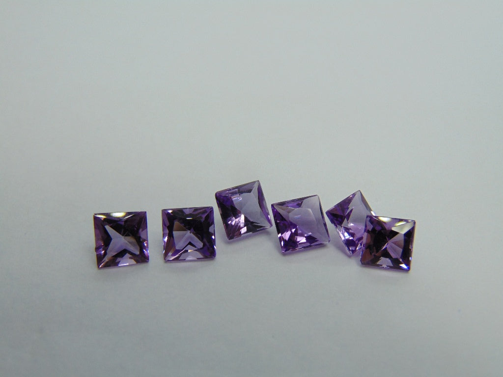 5.85ct Amethysts Calibrated 6mm