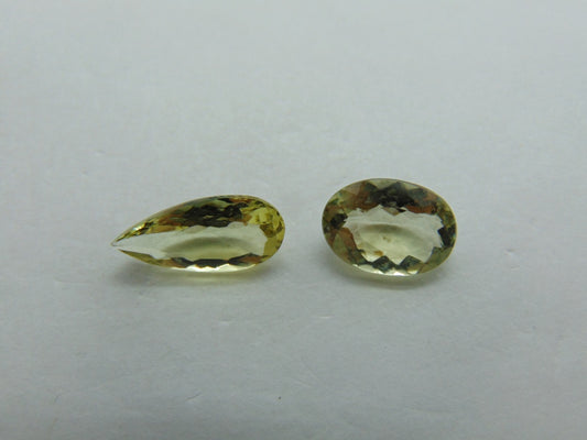 6.40ct Beryl 12x9mm 16x7mm