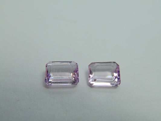 6.20ct Kunzite 9.5x8mm 10x7mm