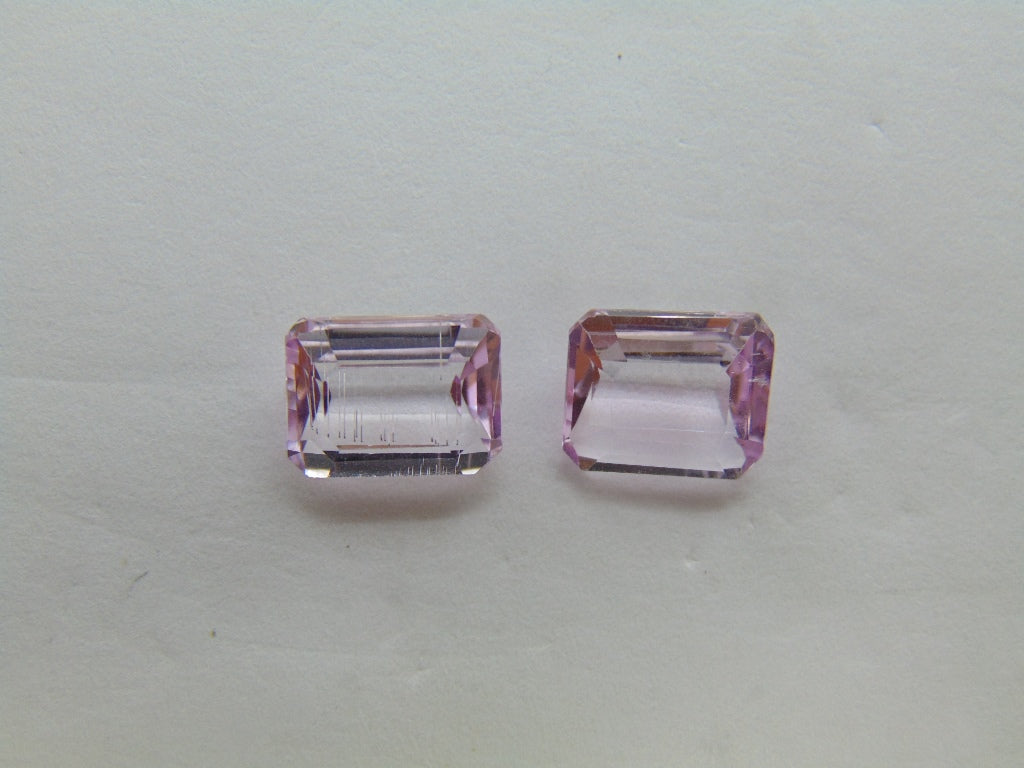 6.20ct Kunzite 9.5x8mm 10x7mm