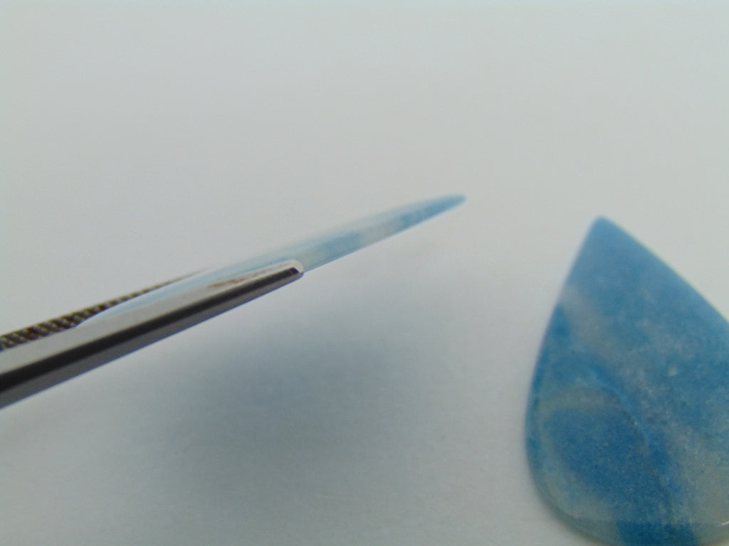 18.50ct Lazulite Cabochon Pair 31x9mm