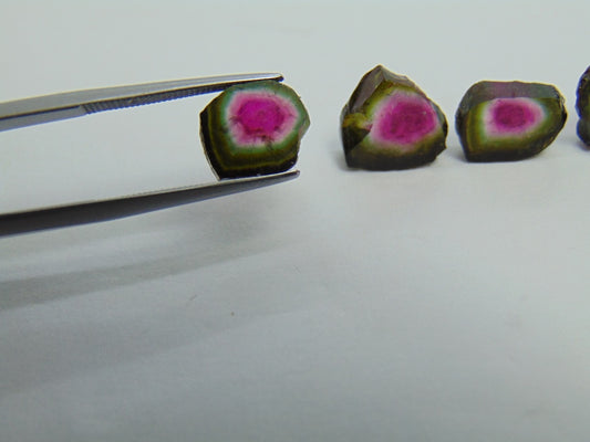 17.65ct Watermelon Tourmaline 10x8mm 11mm 12x8mm 12x11mm
