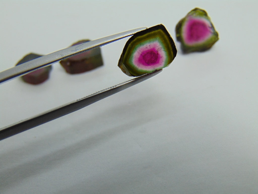 17.65ct Watermelon Tourmaline 10x8mm 11mm 12x8mm 12x11mm