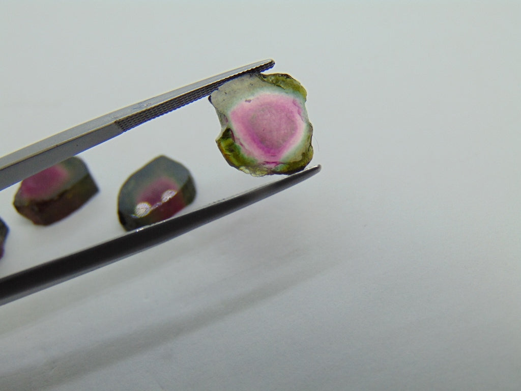 17.65ct Watermelon Tourmaline 10x8mm 11mm 12x8mm 12x11mm