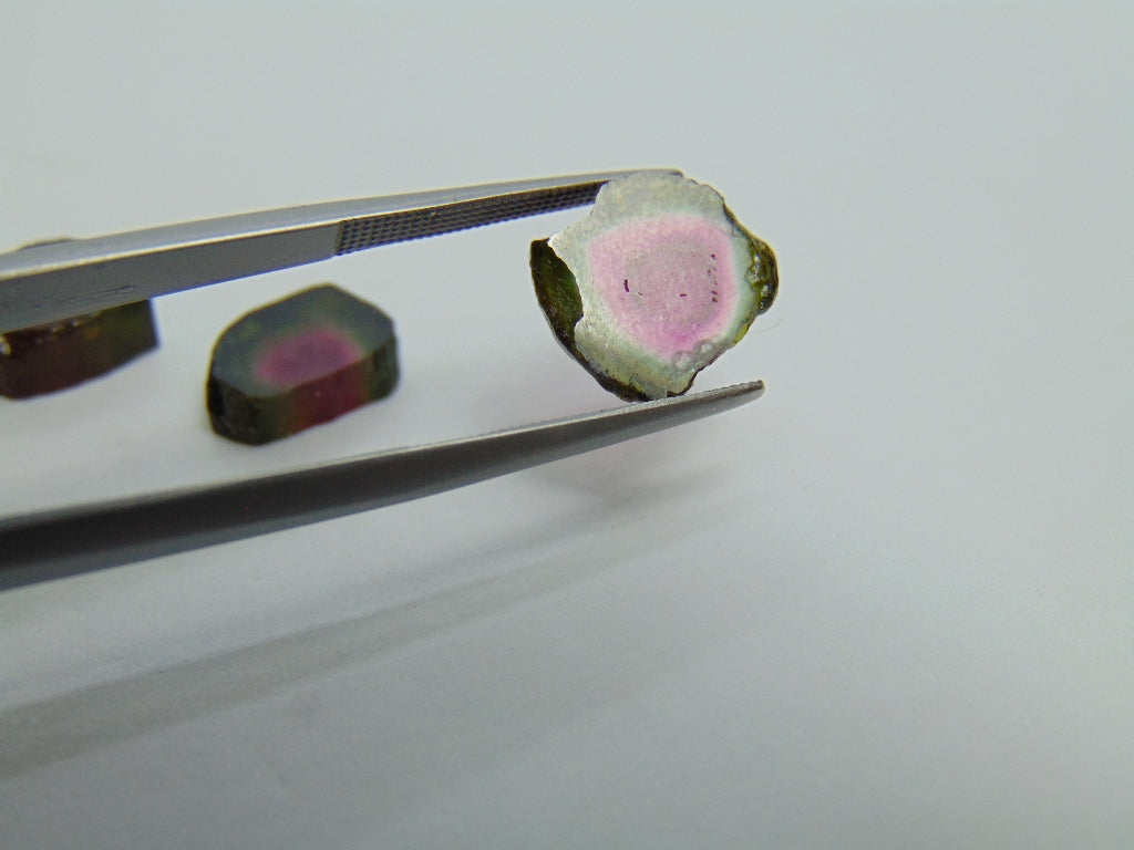 17.65ct Watermelon Tourmaline 10x8mm 11mm 12x8mm 12x11mm