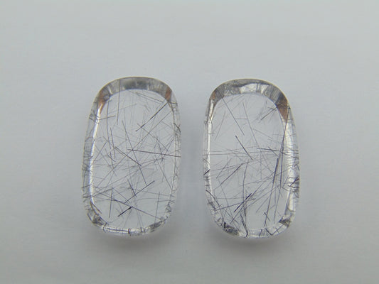 67.60cts Quartz (Inclusion) Pair