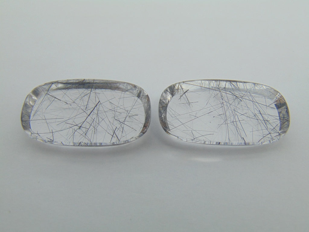67.60cts Quartz (Inclusion) Pair