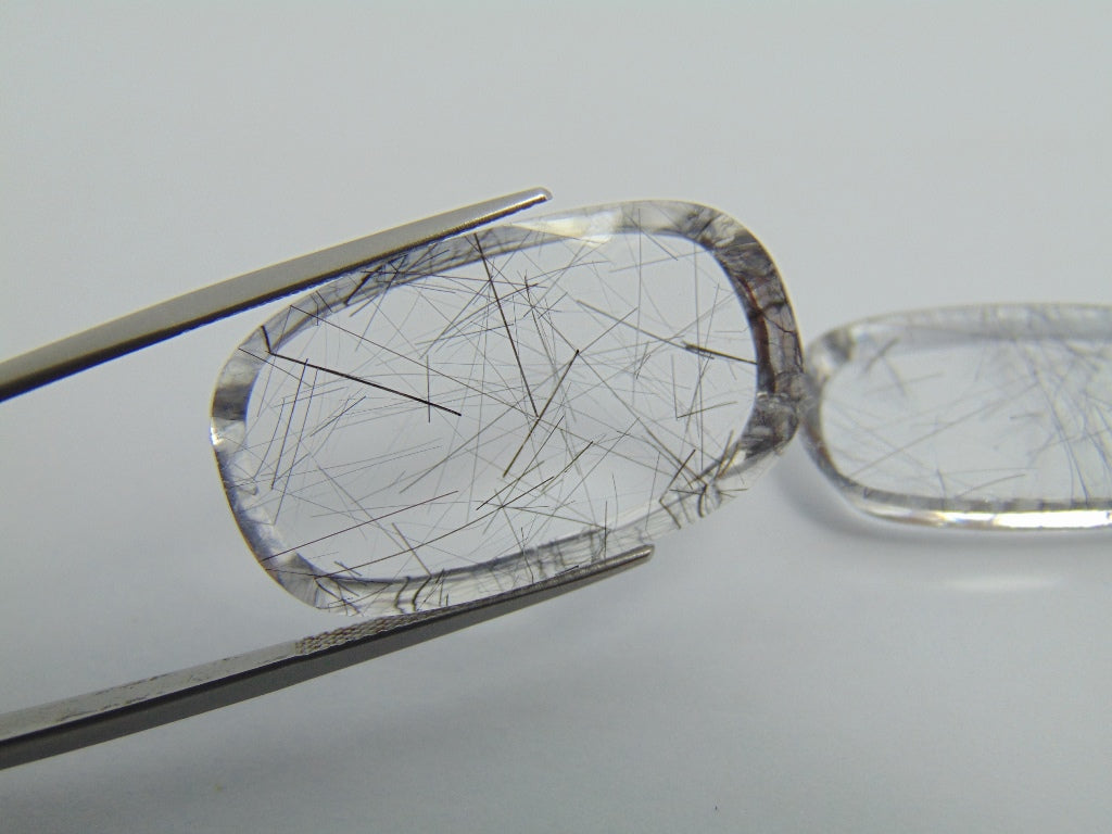 67.60cts Quartz (Inclusion) Pair