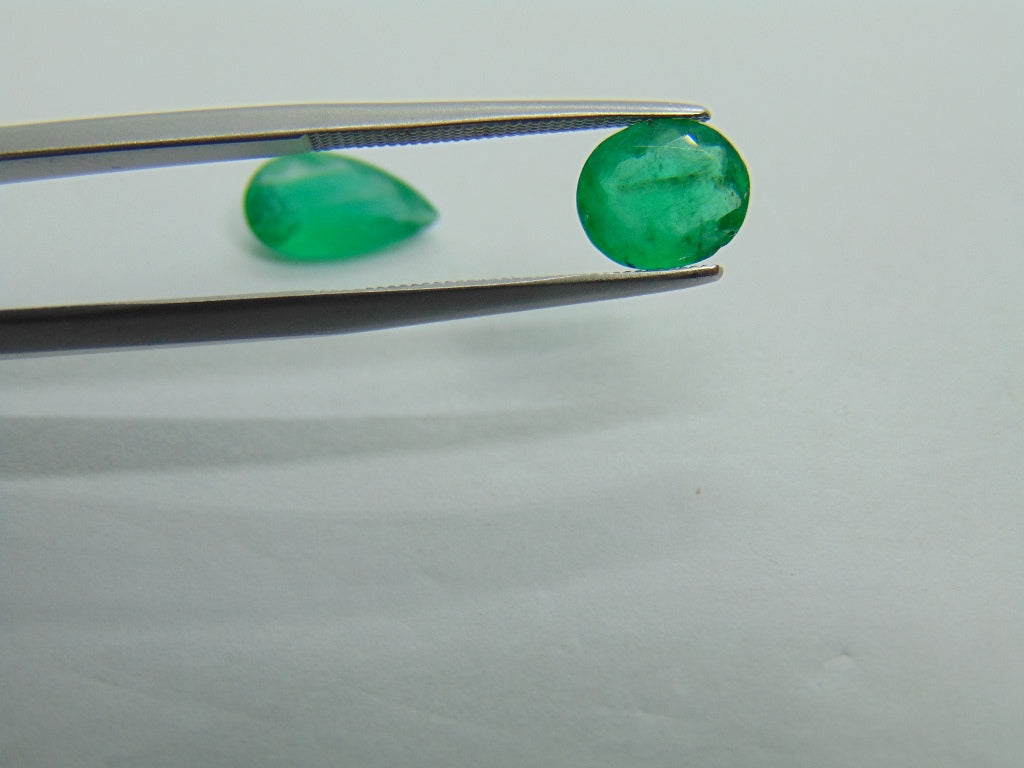 2.40ct Emerald 11x6mm 8x6mm