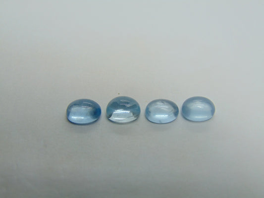 6.29ct Aquamarine Cabochon Calibrated 8x6mm