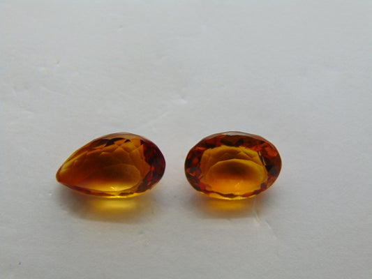 8.85ct Citrine 13x9mm 15x9mm