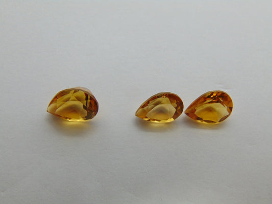 5.34ct Citrine Set 10x8mm 9x7mm