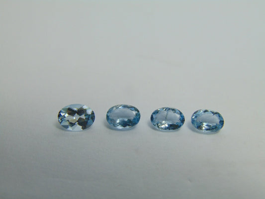 2.38ct Aquamarine 6x4mm 7x5mm