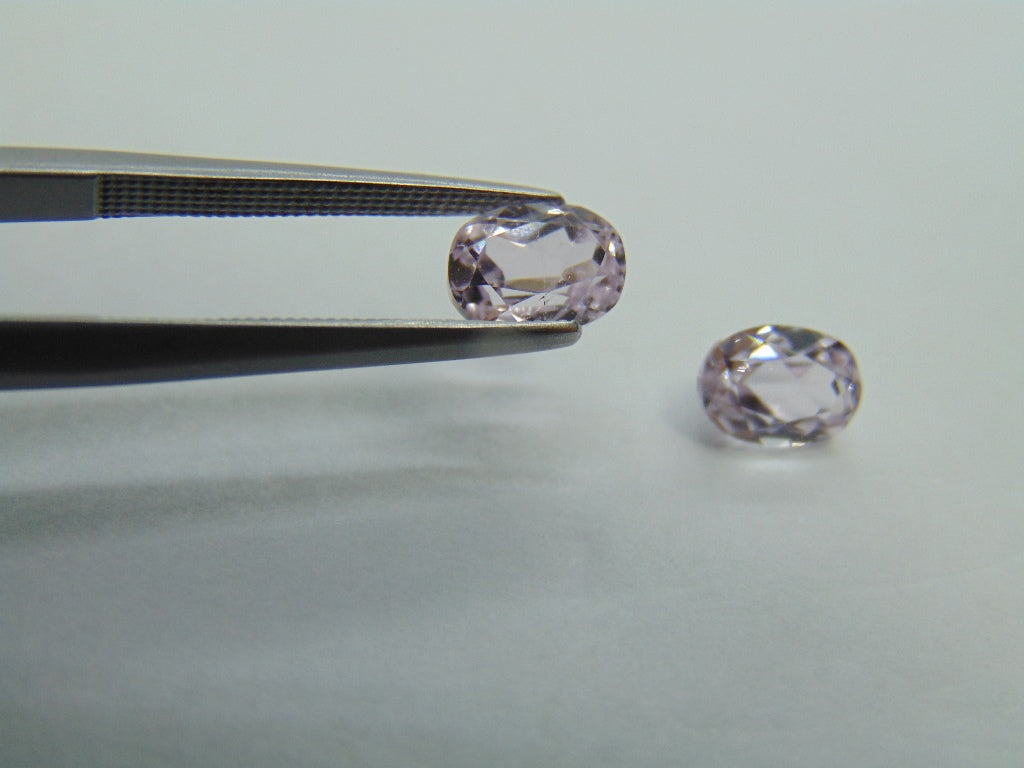 2.60ct Kunzite Pair 7x5mm