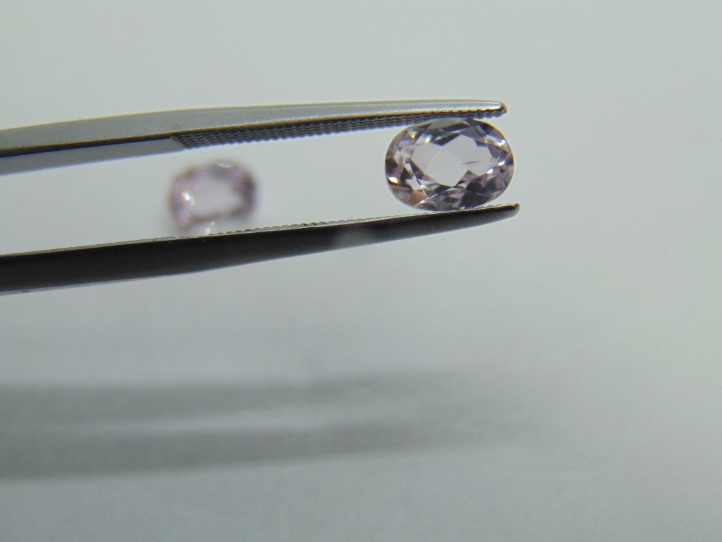 2.60ct Kunzite Pair 7x5mm