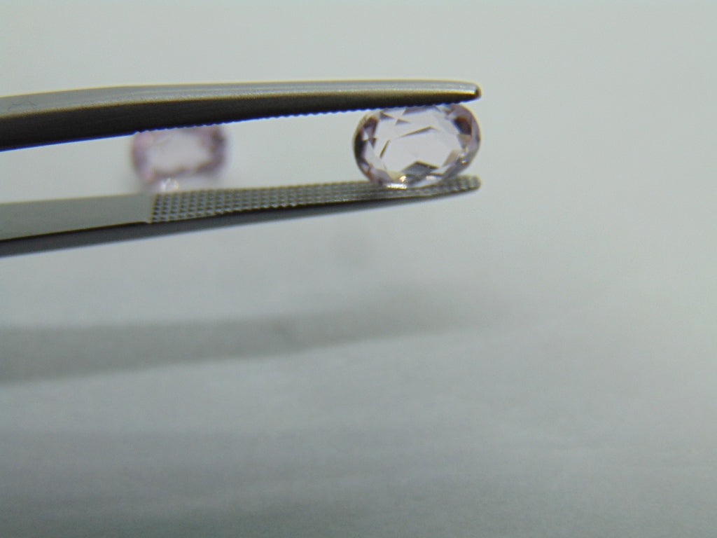 2.60ct Kunzite Pair 7x5mm