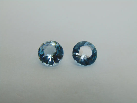 7.15ct Topaz Pair 9mm