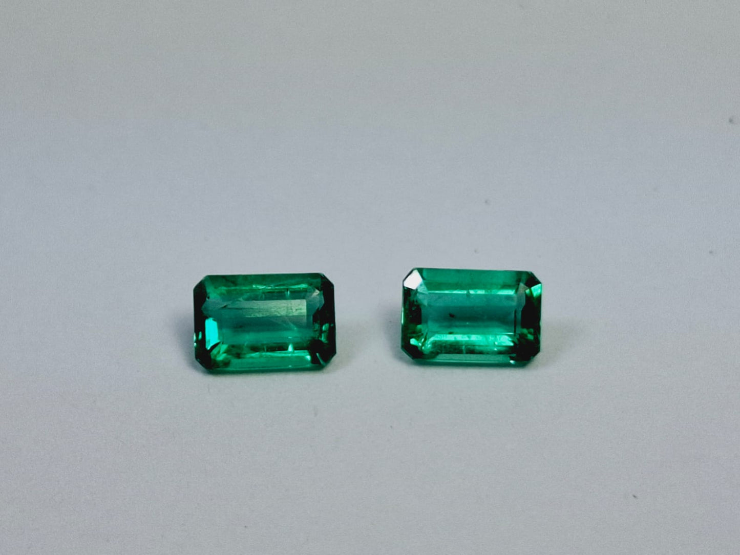 0.96ct Emerald Pair 6x4mm - Final Price