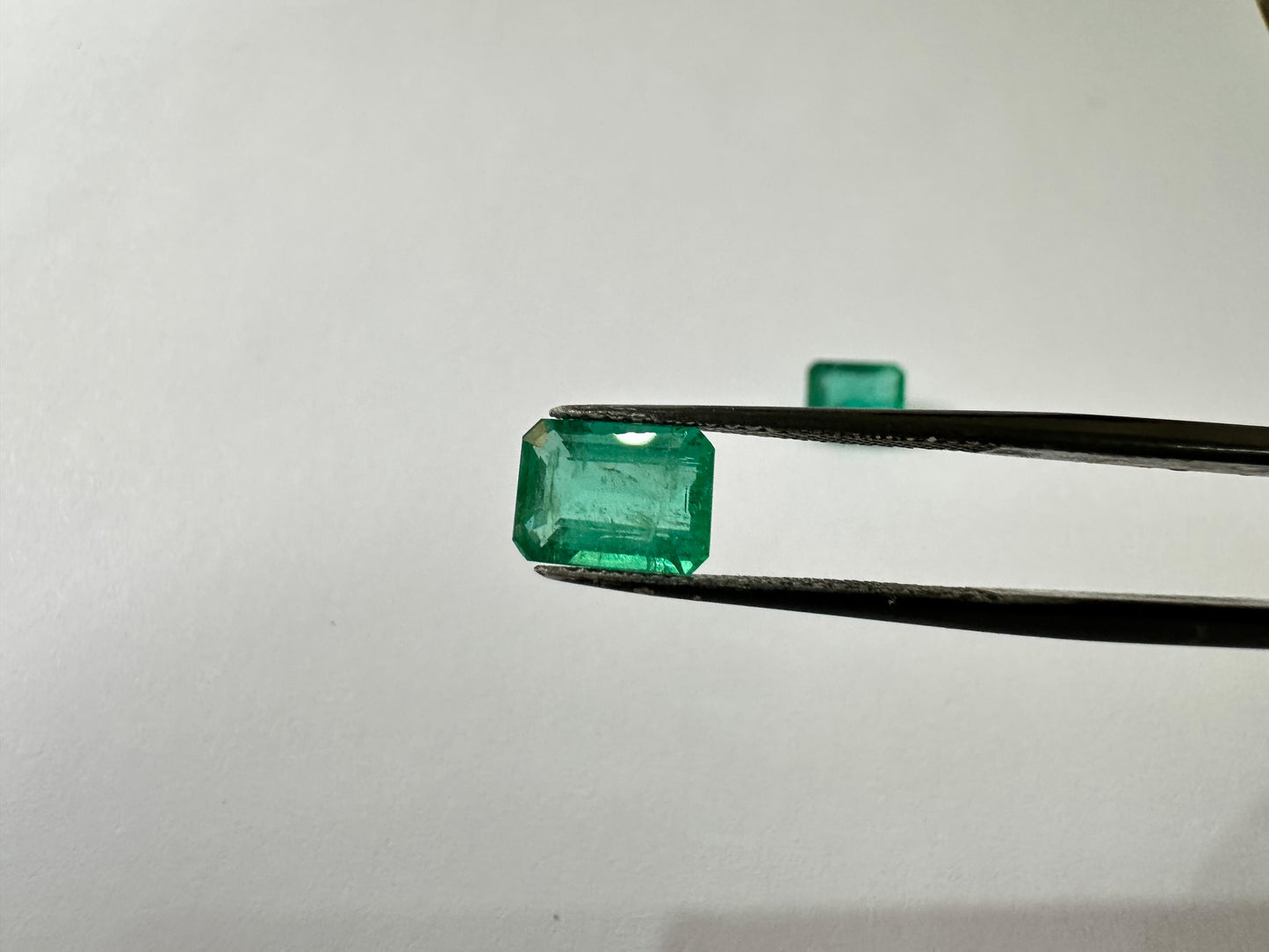 2.85ct Emerald Pair 8x6mm