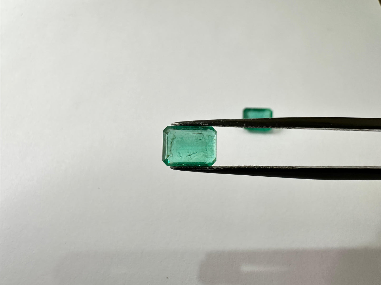 2.85ct Emerald Pair 8x6mm