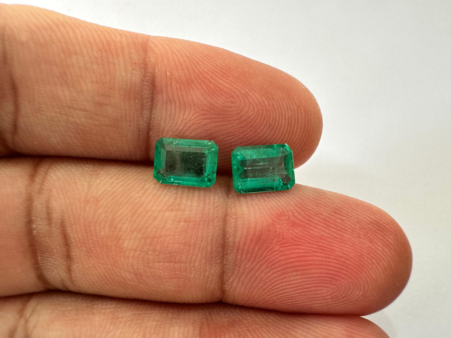 2.85ct Emerald Pair 8x6mm