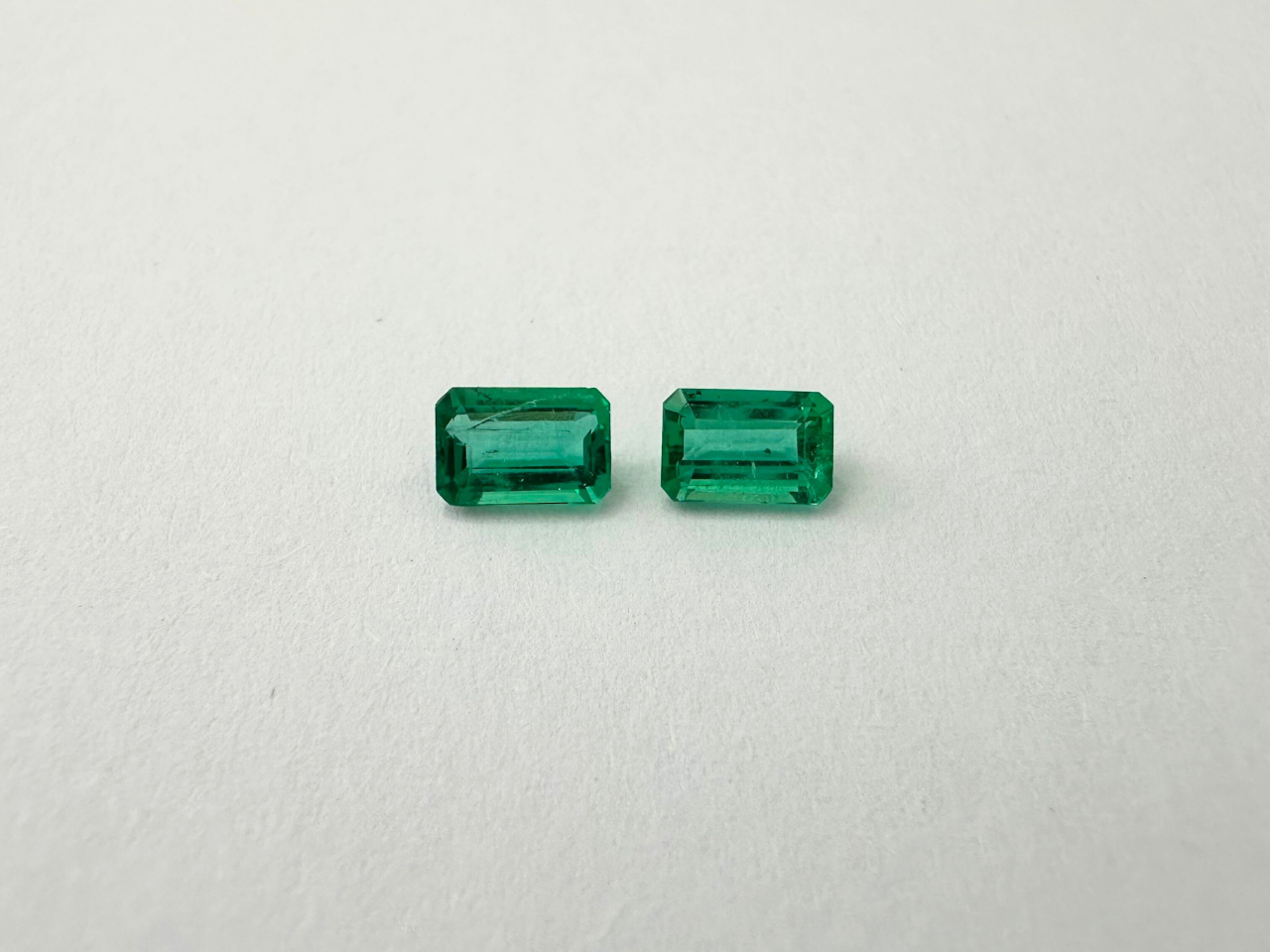 0.96ct Emerald Pair 6x4mm - Final Price
