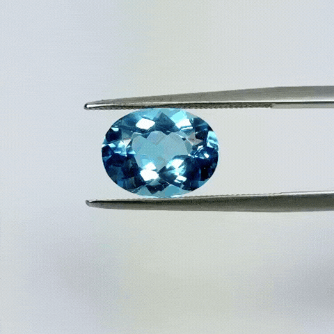 3.90ct Topaz Blue Swiss 11x9mm