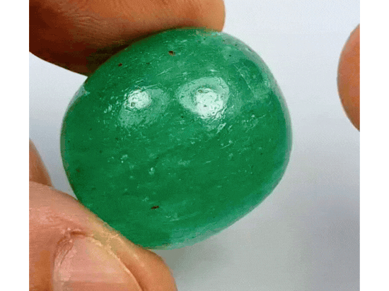 41.50ct Quartz Green Cabochon 23x20mm